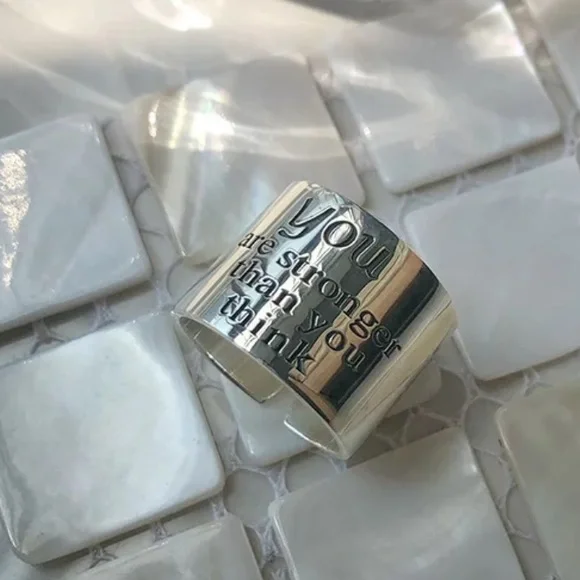 🤍Insta sterling silver open ring - Picture 3 of 4